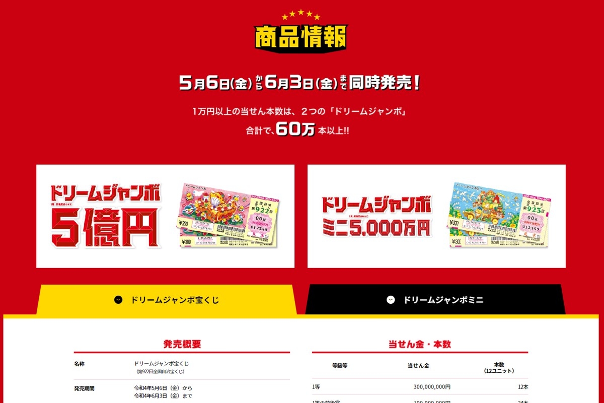 1万円と100万円が当たりやすくなった「ドリームジャンボ宝くじ」の効率的な買い方 | マネーポストWEB