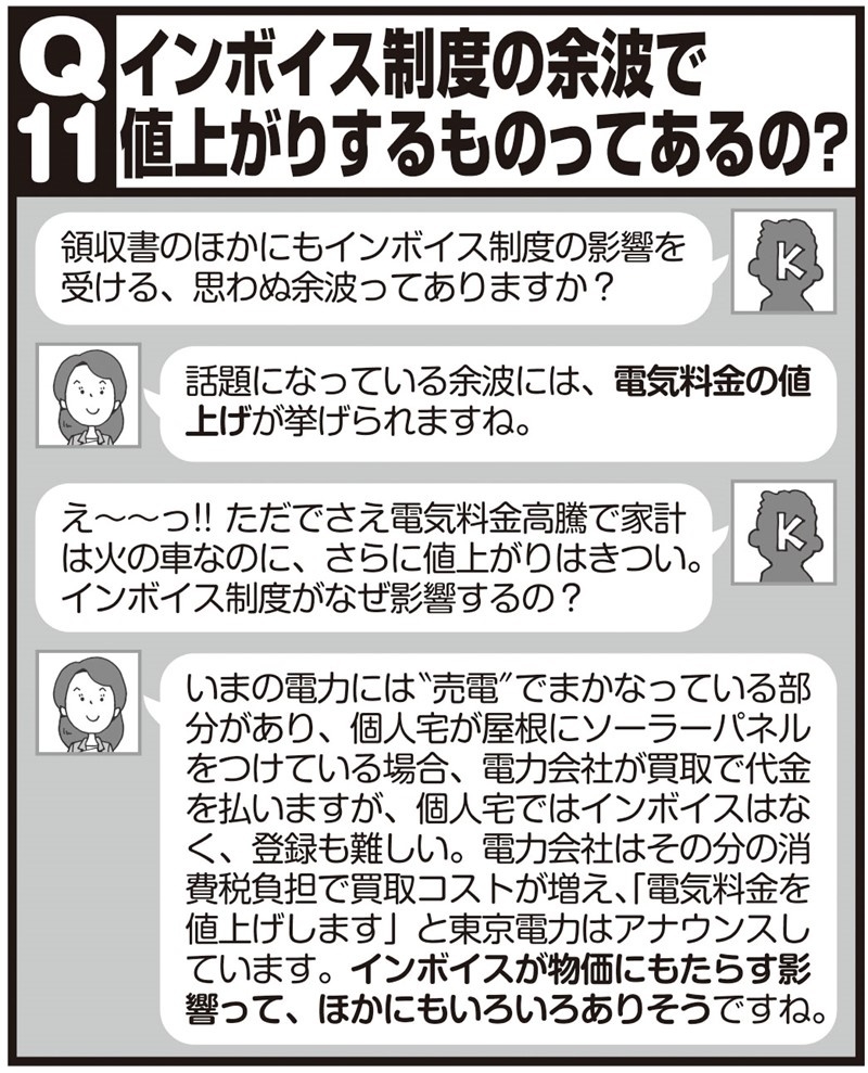 インボイス制度の余波で値上がりするものってあるの？