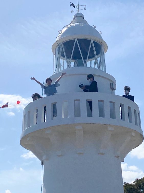 日向岬の細島灯台に特別に登らせてもらったときのもの