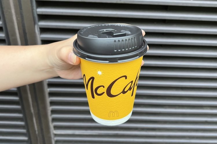 マクドナルドの「プレミアムローストコーヒー」Mサイズ180円