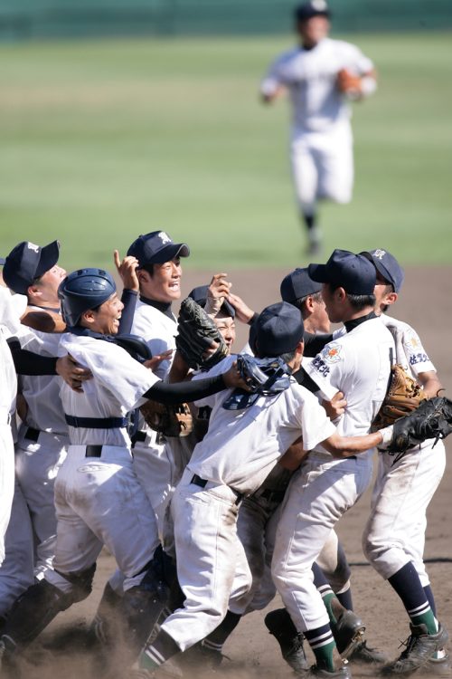 小野塚さんの実況で大いに盛り上がった、2007年の広陵高校（広島）と佐賀北高校（佐賀）の決勝戦。8回に逆転し、佐賀北が初優勝した（写真／AFLO）