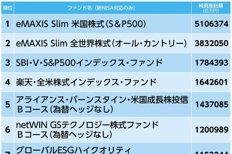 「純資産総額」ランキング（2024年1～6月）