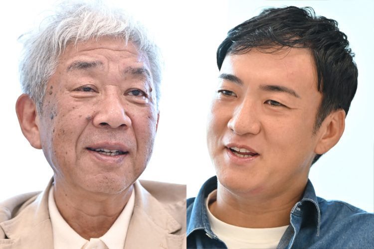 吉本興業前会長・大崎洋氏（左）とUUUM創業者・鎌田和樹氏が対談