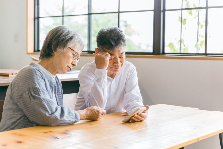 画面も小さいし…高齢者には辛い“ウェブ上での確認作業”（イメージ）