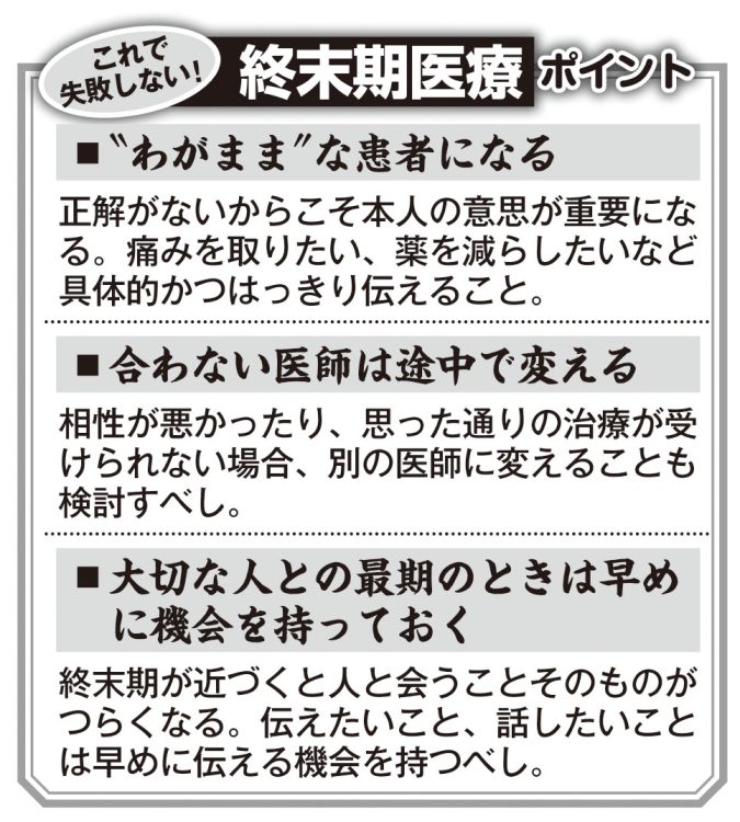 失敗しないための「終末期医療」注目ポイント