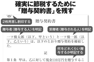 年110万円の非課税枠を使う「駆け込み贈与」の新常識　有力な選択肢となる「相続時精算課税制度」は子や孫への贈与が2500万円まで非課税に