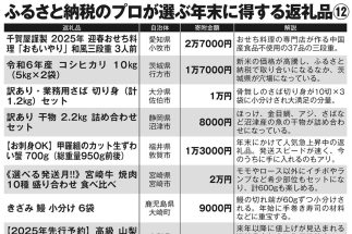 【専門家が選ぶ年末に得するふるさと納税返礼品12選】12月は“増量”狙いの絶好のチャンス　注目キーワードは「訳あり」、「2025年先行予約」