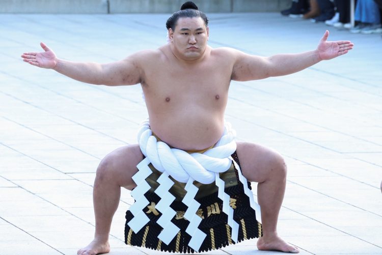 奉納土俵入りを披露した豊昇龍（写真・時事通信フォト）