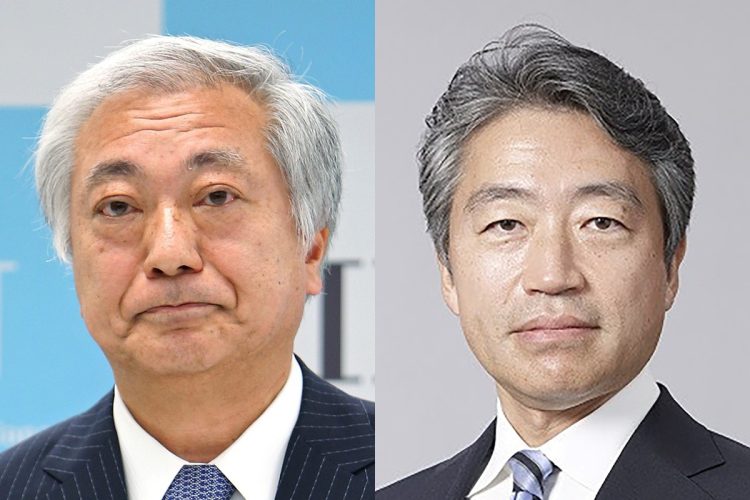 野田佳彦代表と財務省の関係が深いのはなぜか（勝栄二郎氏＝左と新川浩嗣氏。時事通信フォト）