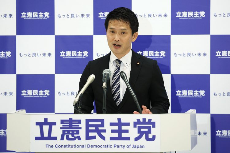 立憲民主党の小川淳也氏（時事通信フォト）