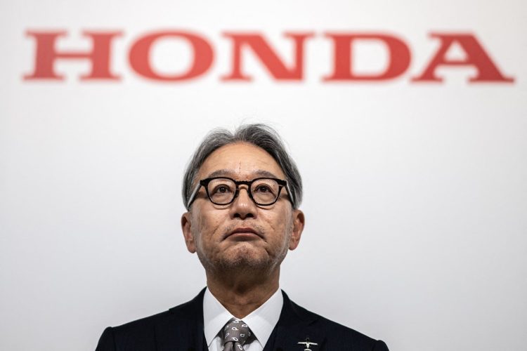 ホンダの思惑は（ホンダの三部敏宏・社長。写真／AFP＝時事）