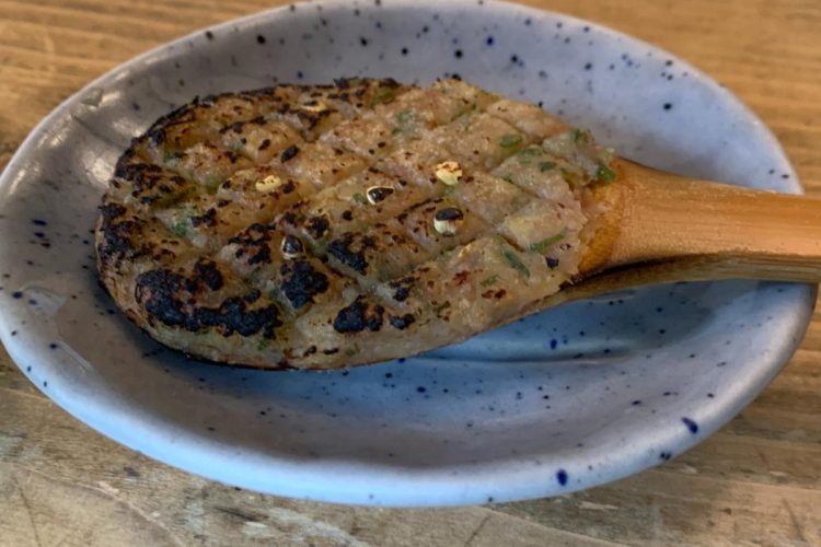 焼き味噌のカツオブシの香りにホッとする